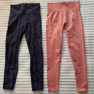 Lululemon and Gymshark Leggings - great bundle of two!